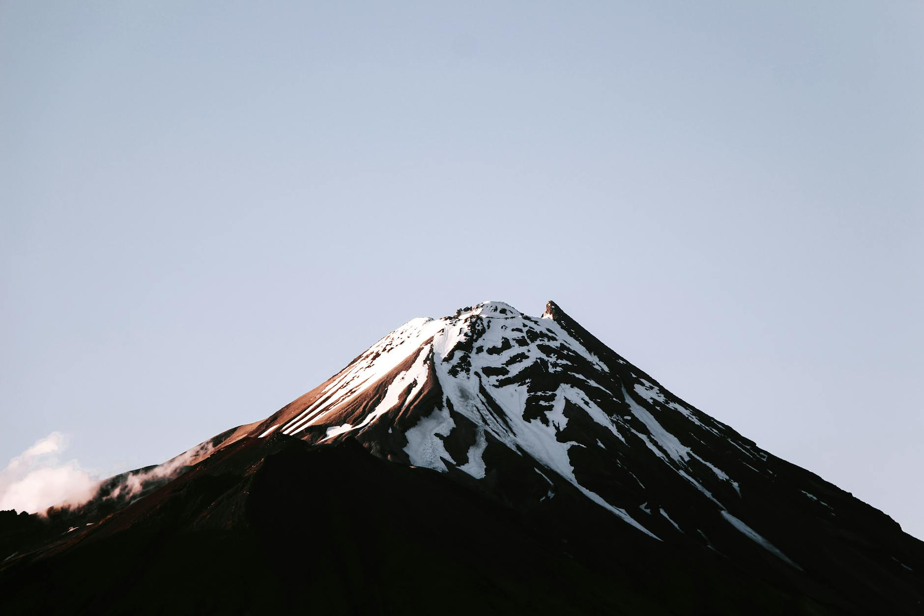 brown and white mountain